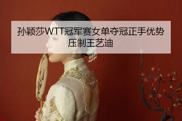 孙颖莎WTT冠军赛女单夺冠正手优势压制王艺迪